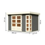 LESENA VRTNA HIŠKA KARIBU KERKO 4 302X217X211 - slika 9