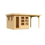 LESENA VRTNA HIŠKA KARIBU LAHAR 3.5+ PODALJŠEK STREHE ŠIRINE 2.40 M