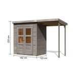 LESENA VRTNA HIŠKA KARIBU MERSEBURG 2 V SETU - slika 7