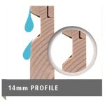 LESENA VRTNA HIŠKA KARIBU MERSEBURG 3 208X220X150 LES 14MM - slika 14