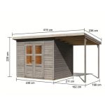 LESENA VRTNA HIŠKA KARIBU MERSEBURG 5 V SETU