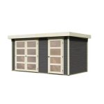 LESENA VRTNA HIŠKA KARIBU MÜHLENTRUP 1 211X404X217 SIVA - slika 13