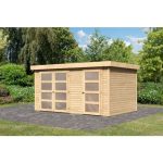 LESENA VRTNA HIŠKA KARIBU MÜHLENTRUP 2 212X404X272 BARVA LESA - slika 11