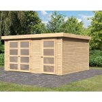 LESENA VRTNA HIŠKA KARIBU MÜHLENTRUP 3 212X404X333 BARVA LESA - slika 8