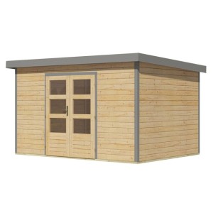 LESENA VRTNA HIŠKA KARIBU PLUTO 7 A NARAVNI 364X244X230