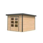 LESENA VRTNA HIŠKA KARIBU PLUTO A 220X271X271, ANTRACIT - slika 10