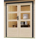 LESENA VRTNA HIŠKA KARIBU PLUTO A 220X271X271, BELA - slika 13