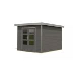 LESENA VRTNA HIŠKA KARIBU PLUTO B 220X271X271, SIVA - slika 10