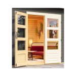 LESENA VRTNA HIŠKA KARIBU SCHÖNBUCH 1 227X366X246 SIVA - slika 11