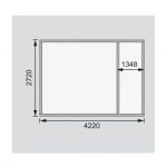 LESENA VRTNA HIŠKA KARIBU SCHÖNBUCH 2 228X426X276 BARVA LESA - slika 19