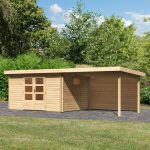 LESENA VRTNA HIŠKA KARIBU TRITTAU 4+ PODALJŠEK STREHE 3.3 M + ZADNJA - slika 12