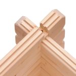 LESENA VRTNA HIŠKA KARIBU TRITTAU 4+ PODALJŠEK STREHE 4.4M+ZADNJA STENA - slika 9