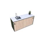 LETNA KUHINJA MS VISCOM ELEMENT POMIVALNO KORITO LESNI DEKOR HRAST-RUSTIK - slika 12