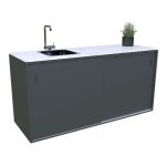 LETNA KUHINJA MS VISCOM ELEMENT S POMIVALNIM KORITOM 1800X634 MM - slika 11