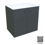 LETNA KUHINJA MS VISCOM ELEMENT Z VRATI ANTRACIT 900 X 634 MM