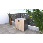 LETNA KUHINJA MS VISCOM ELEMENT Z VRATI LESNI DEKOR HRAST RUSTIK - slika 5