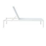 LEŽALNIK IZ TEKSTILENA NATERIAL LYRA BETA, BEL ALU, TEKSTILEN