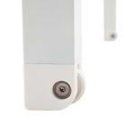 LEŽALNIK IZ TEKSTILENA NATERIAL LYRA BETA, BEL ALU, TEKSTILEN - slika 14