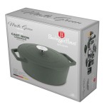 LONEC / KOZICA BERLINGER HAUS KOZICA S POKROVOM 24 CM LITOŽELEZNA MAT ZELENA - slika 7