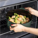 LONEC / KOZICA BERLINGER HAUS KOZICA S POKROVOM 24 CM LITOŽELEZNA MAT ZELENA - slika 9