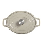 LONEC / KOZICA LIVOO DUTCH OVEN LITOŽELEZNI 4.5L SIV 24 CM - slika 2