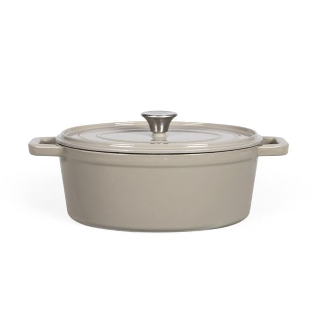 LONEC / KOZICA LIVOO DUTCH OVEN LITOŽELEZNI 4.5L SIV 24 CM LONEC / KOZICA LIVOO DUTCH OVEN LITOŽELEZNI 4.5L SIV 24 CM