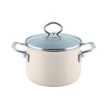 LONEC / KOZICA RIESS KOZICA 2 L 16 CM VISOKA S STEKL. POKROVOM AVORIO