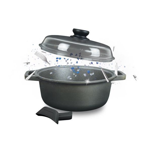 LONEC / KOZICA RISOLI 4.5 L 28 CM RISOLI BLACK PLUS INDUKCIJA LONEC / KOZICA RISOLI 4.5 L 28 CM RISOLI BLACK PLUS INDUKCIJA