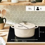 LONEC / KOZICA TEFAL 25 CM LOV LITOŽELEZNI E2590404 - slika 15