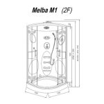 MASAŽNA KABINA KOLPA SAN MELBA 100-M1/KOMPLET BELA - slika 6