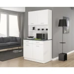 Mini kuhinjski blok RUBI 100 . Mini kuhinjski blok RUBI 100 je primeren za vsako pisarno in delavnico. Zaradi svoje velikosti vam bo prihranil veliko prostora,