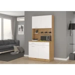 Mini kuhinjski blok RUBI 100 . Mini kuhinjski blok RUBI 100 je primeren za vsako pisarno in delavnico. Zaradi svoje velikosti vam bo prihranil veliko prostora,