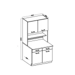 Mini kuhinjski blok RUBI 100 - slika 10