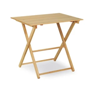 Miza BASS 60 x 80 cm . Miza BASS dimenzije 60x80 cm , narejena v celoti iz bukovega lesa. Zaščitena je z lakom. Primerna za pokrite terase, balkone,