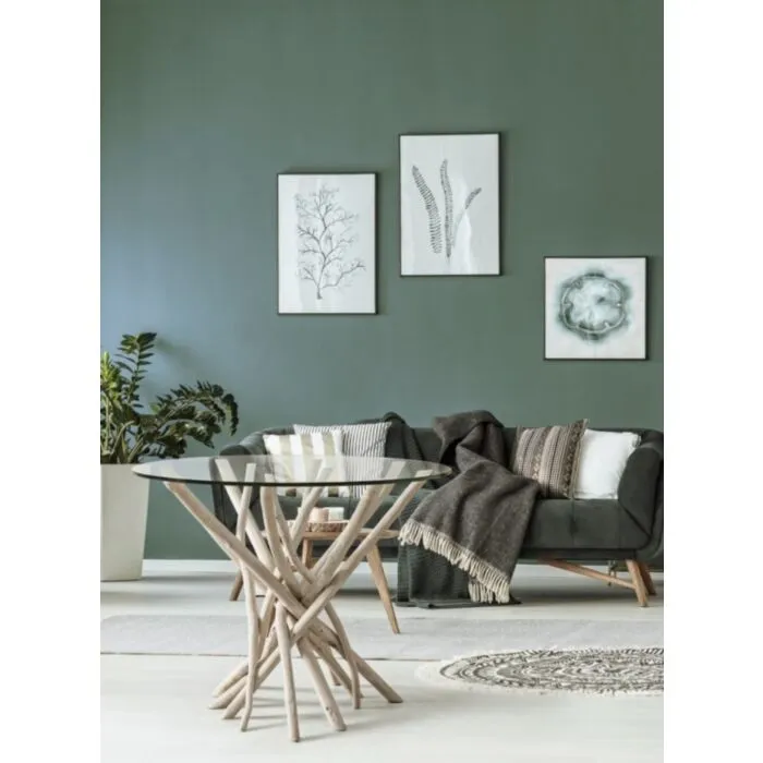 Miza C-VT SAHEL TO 110X110 Miza C-VT SAHEL TO 110X110 . Miza C-VT SAHEL TO 110X110 je posebnega dizajna, in bo s svojim videzom popestrila vsak prostor. Izdelana iz beljenih vej lesa.