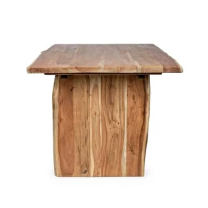 Miza ENEAS 200X95 . Miza ENEAS 200X95 je narejena iz lesa. Ker je les obdelan ročno, so oblike in velikosti ki jih tvori les, samo okvirne, vsi vzorci se bodo