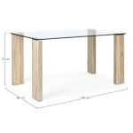 Miza NEW ARLEY NATURE 140X80 . Miza NEW ARLEY NATURE 140X80 je elegantna in preprosta miza, ki popestri vašo okolico. Mizna plošča je narejena iz