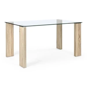 Miza NEW ARLEY NATURE 140X80 . Miza NEW ARLEY NATURE 140X80 je elegantna in preprosta miza, ki popestri vašo okolico. Mizna plošča je narejena iz