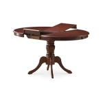 Miza OLIVA . Klasična jedilna miza z rustikalnim izgledom. Miza je raztegljiva. Je kvalitetna in stabilna miza. Barva: -oreh Dimenzije: -106(141) x 106 x 76cm