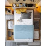 Mladinska soba KINDER . Mladinska soba KINDER je izdelana iz kvalitetne laminirane plošče, zaključene s trpežnim ABS robom. V ceni je vključeno: 1 x