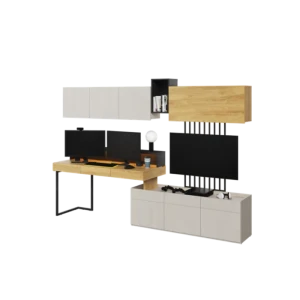 Mladinska soba SIMPL 1 . Mladinska soba SIMPL 1 je odlična ponudba za tiste, ki želijo sobo urediti v dizajnerskem in brezčasnem stilu. Komplet je