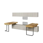 Mladinska soba SIMPL 5A . Mladinska soba SIMPL 5A je odlična ponudba za tiste, ki želijo sobo urediti v dizajnerskem in brezčasnem stilu. Komplet je