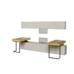 Mladinska soba SIMPL 5B . Mladinska soba SIMPL 5B je odlična ponudba za tiste, ki želijo sobo urediti v dizajnerskem in brezčasnem stilu. Komplet je