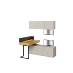 Mladinska soba SIMPL 6 . Mladinska soba SIMPL 6 je odlična ponudba za tiste, ki želijo sobo urediti v dizajnerskem in brezčasnem stilu. Komplet je