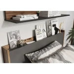 Mladinska spalnica FERGO . Mladinska spalnica FERGO je dobavljiva v kombinaciji ameriškega oreha / temno sive barve. NArejena je iz kvalitetne laminirane