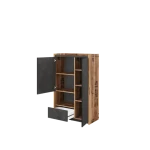 Mladinska spalnica FERGO . Mladinska spalnica FERGO je dobavljiva v kombinaciji ameriškega oreha / temno sive barve. NArejena je iz kvalitetne laminirane