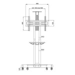 MOBILNO STOJALO ZA ZASLON NEOMOUNTS MOBILNO STOJALO ZA ZASLONE 32-75" 50 KG, NM-M1700BLACK - slika 3