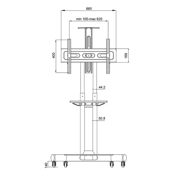 mobilno-stojalo-za-zaslon-neomounts-mobilno-stojalo-za-zaslone-32-75-50-kg-nm-m1700black-3566162-2 MOBILNO STOJALO ZA ZASLON NEOMOUNTS MOBILNO STOJALO ZA ZASLONE 32-75" 50 KG, NM-M1700BLACK - slika 3