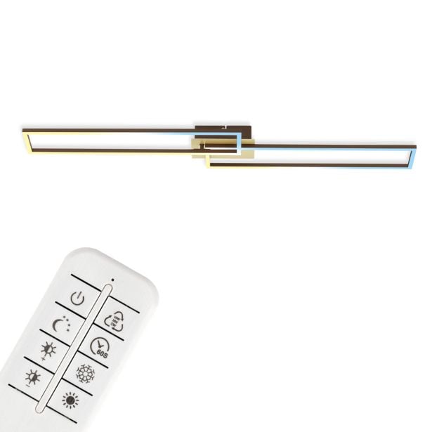 NADGRADNA STROP. SVETILKA BRILONER FRAME 40W WW RJAVO - ZLATA NADGRADNA STROP. SVETILKA BRILONER FRAME 40W WW RJAVO - ZLATA