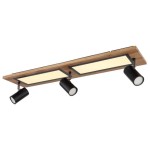 NADGRADNA STROP. SVETILKA ULLA 24W ČRNA / LES WW PRAVOKOTNA - slika 9